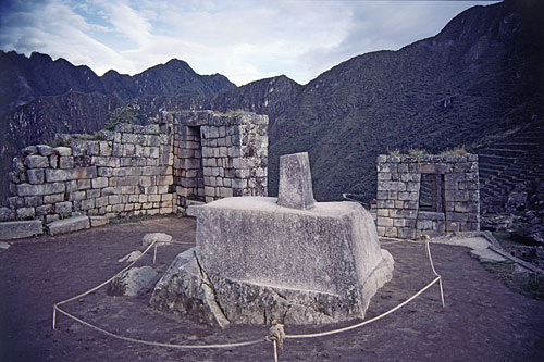 Machu Picchu Intihuatana stone
