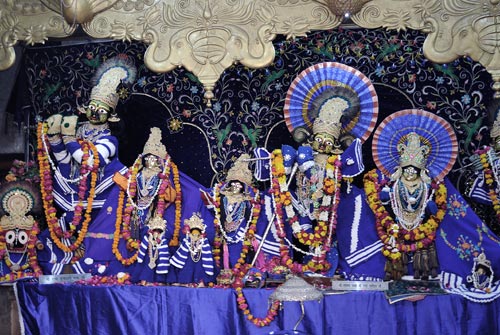 Krishna, Radha and dancing Gopis, Vrindavan