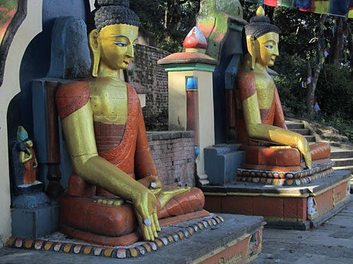 Swayambhunath Buddha Statues