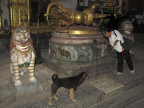Dorje at Swayambhunath temple, Kathmandu, Nepal