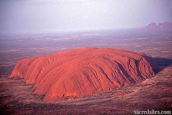 Uluru (Ayers Rock) with Kata Tjuta (The Olgas) in the distance, Australia