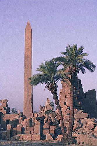 Obélisque à Karnak, en Égypte