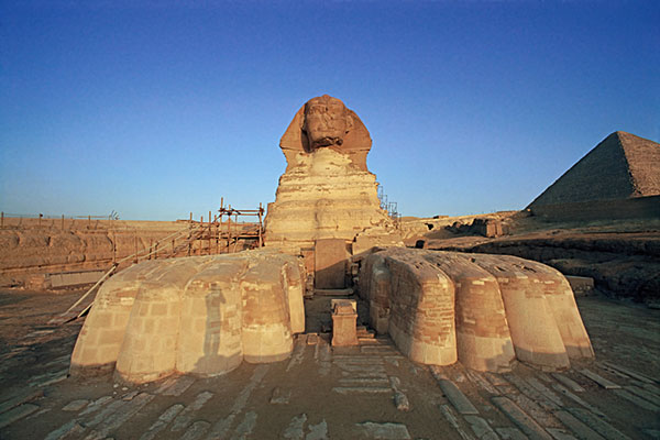 Sfinxen, Giza-platån, nära Kairo, Egypten