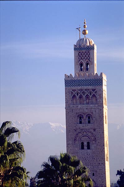 Minaret van Koutoubia-moskee, Marrakech