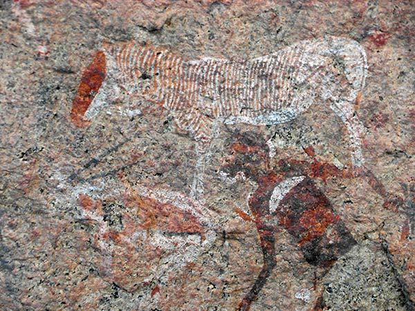 Pitture rupestri a Uis, montagna Brandberg