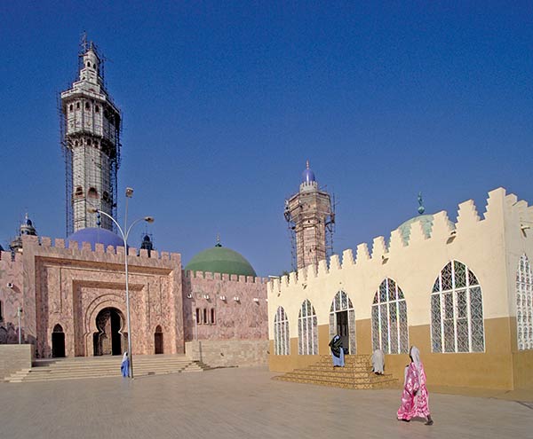 A, mesquita, de, Touba, senegal