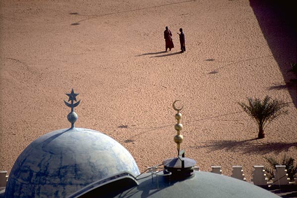 En sikt från minaret, Touba-moskén