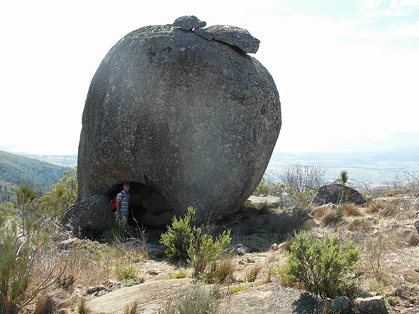 Flodhästrock och grotta, Paarl Mountain