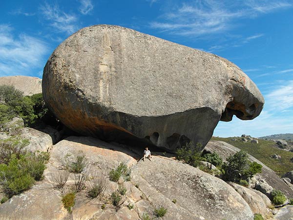 Hipopótamo de roca y cueva, montaña de Paarl