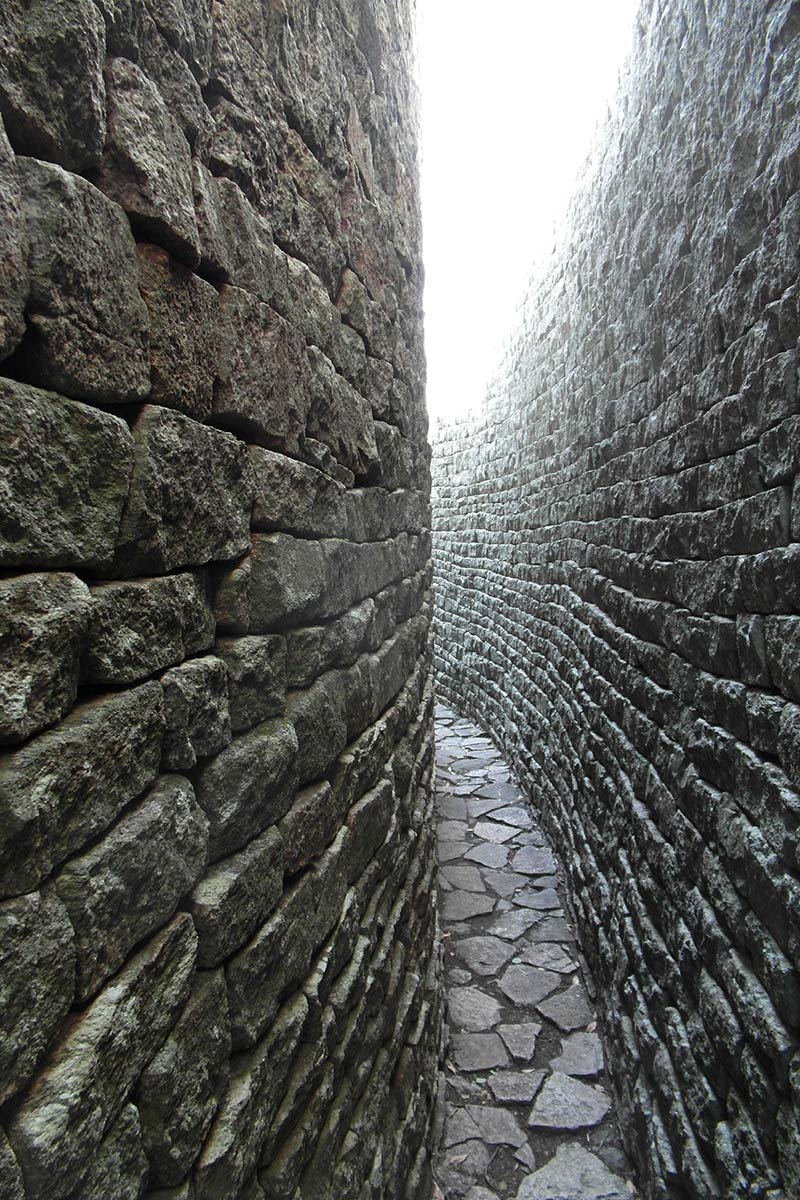 Great Zimbabwe ruins, misterioso corredor interno