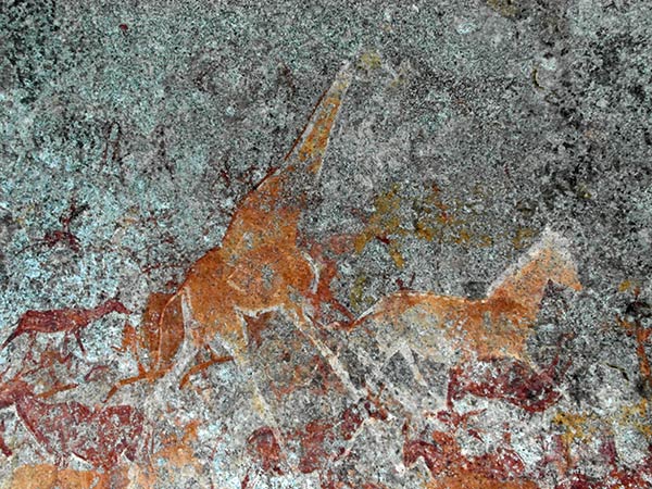 Matopo Hills Nswatugi Cave peintures rupestres