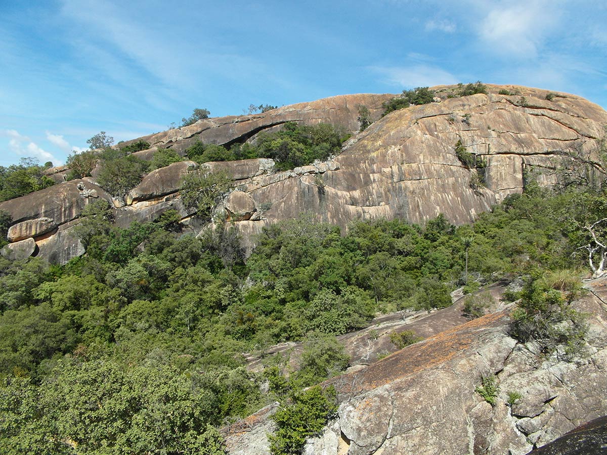 Matopo Hills, uitzicht op heuvels