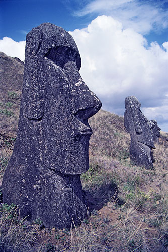 פסלי Moai של אי הפסחא