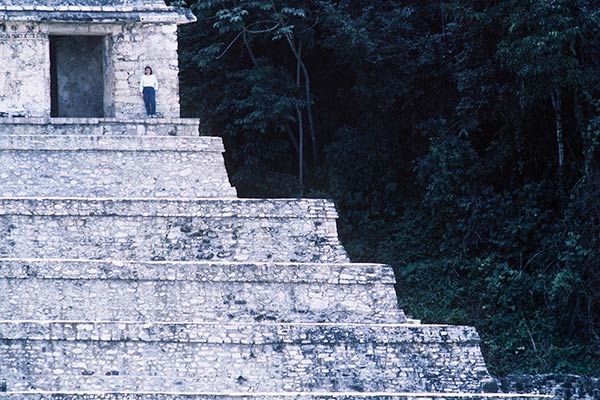 Yksityiskohta Temple of Pacal Votan, Palenque
