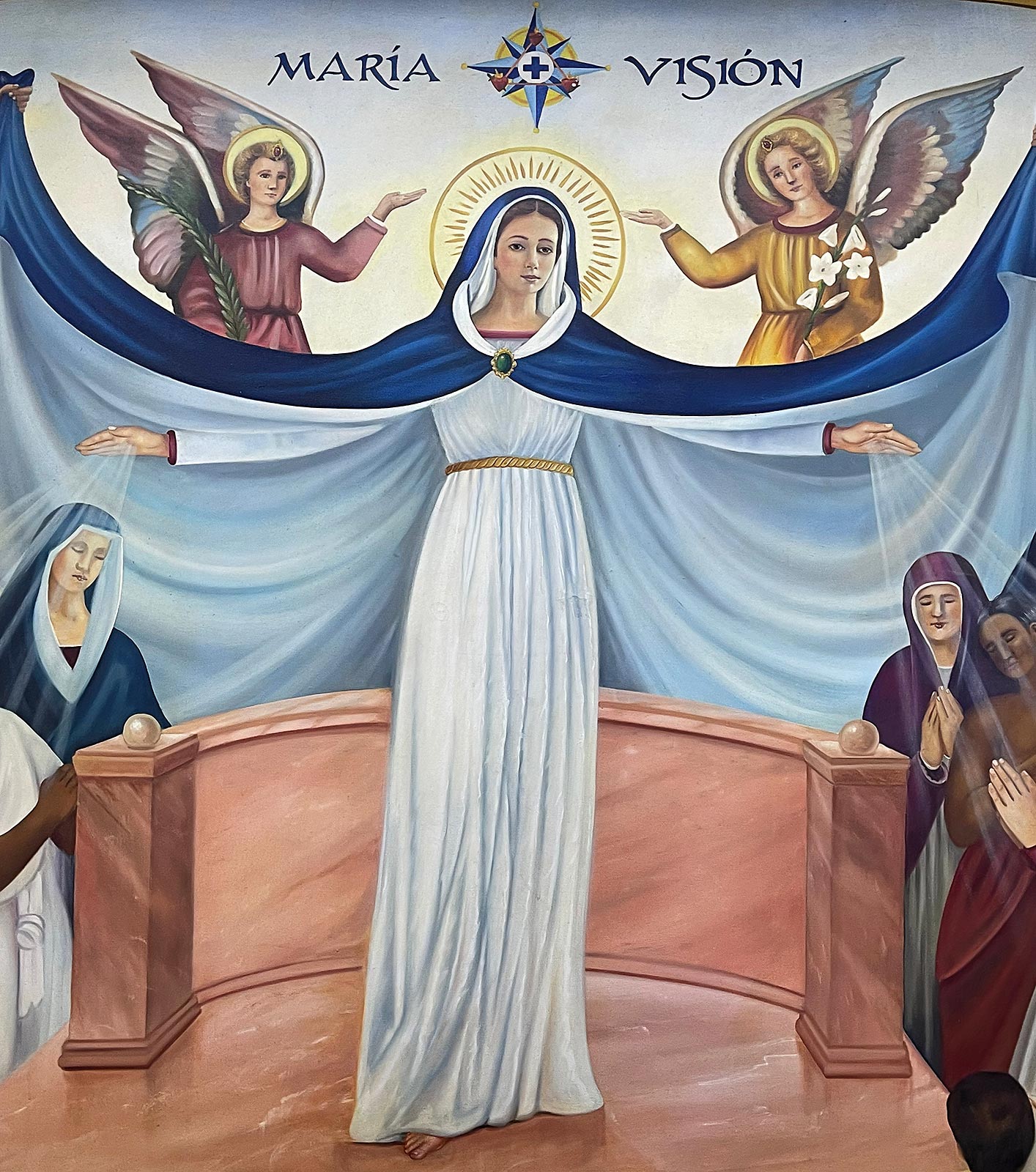 Schilderij van Maria, Marian centrum in de buurt van Basiliek van Onze-Lieve-Vrouw van Zapopan, Guadalajara