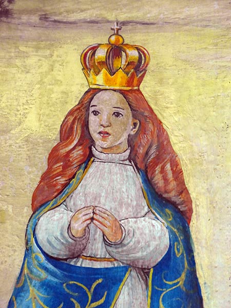 Pintura de María, Basílica de Caacupé, Paraguay.