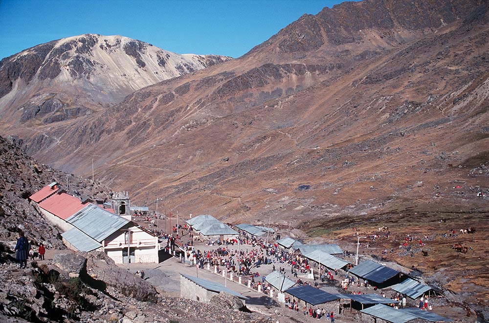 Sitio del festival de Qoyllorit'i, monte. Ausungate