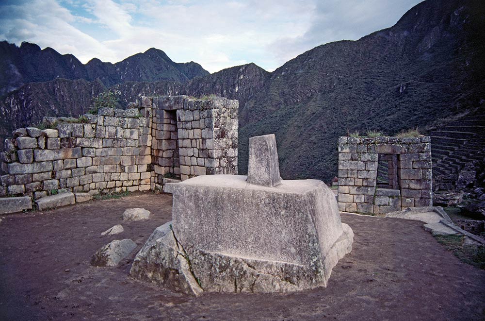 De steen van Intihuatana, Machu Picchu