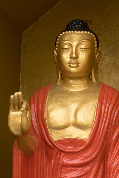 Estatua de Buda con Vitarka Mudra, Templo Buddha Dhatu Jadi