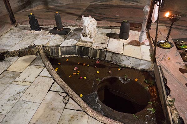 Reversed Shiva Linga, Sivadol Temple, Assam