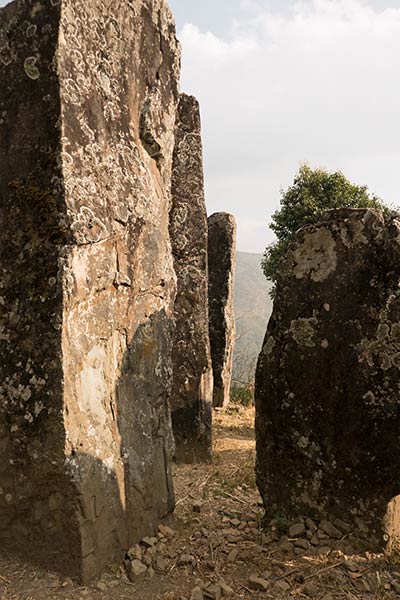 As pedras eretas de Willong Khullen, Manipur, Índia