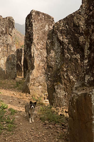 As pedras eretas de Willong Khullen, Manipur, Índia