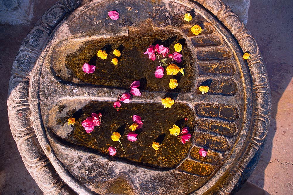 Impression de pieds de Bouddha, Bodh Gaya