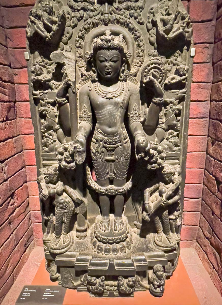 Museo Patna Bihar, estatua de Vishnu