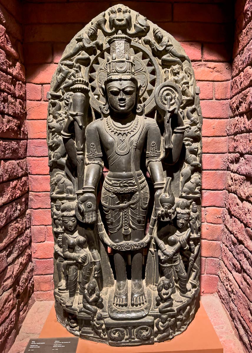 Museu Patna Bihar, estátua de Vishnu
