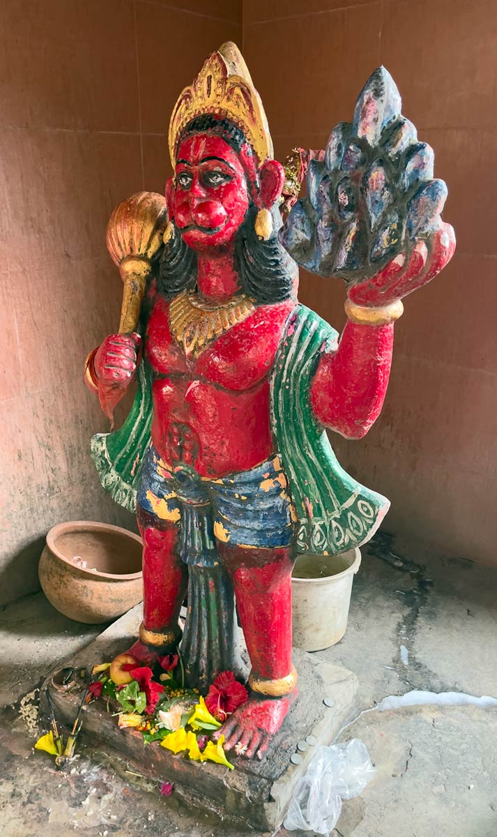 Sultanganj Ajgaivinath Dham Shiva tenplua, Sultanganj. Hanuman Sanjeevi mendia eramaten