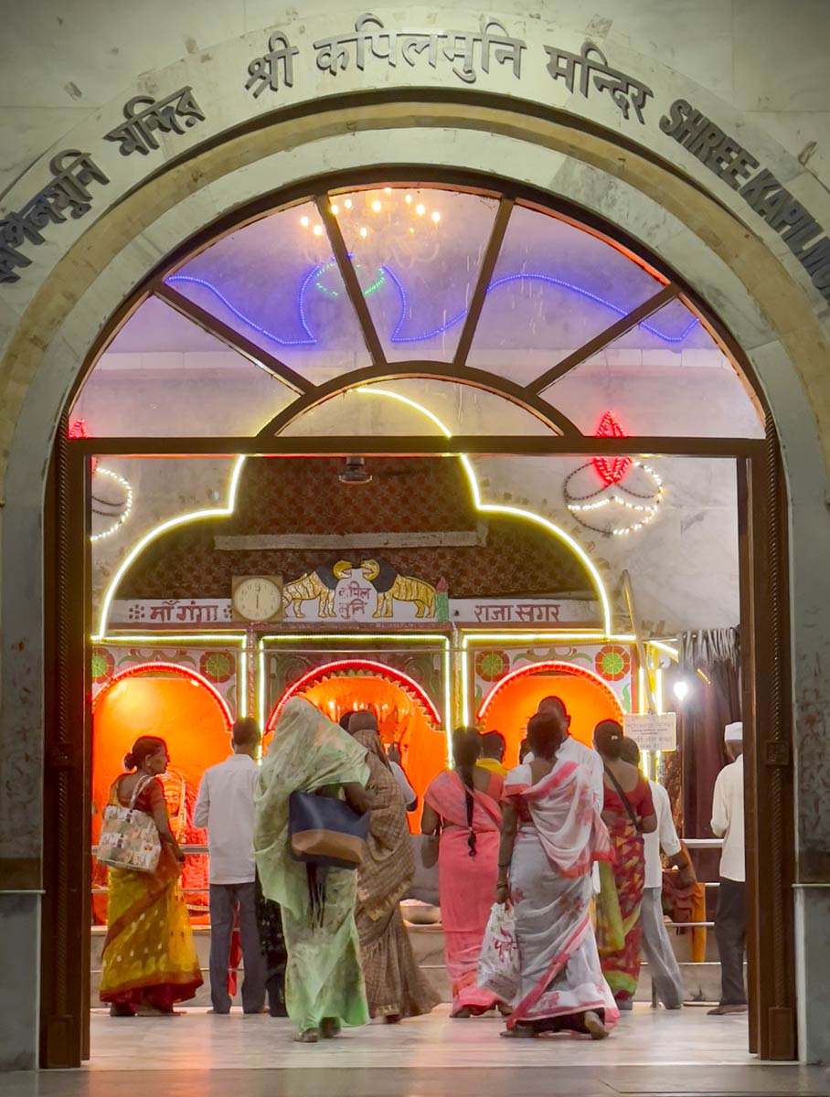 Pilgrims inside Kapil Muni Temple, Gangasagar, Sagar Island