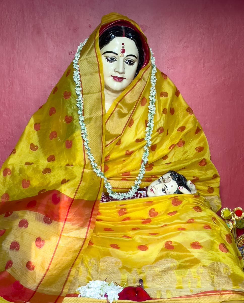 Statue der Mutter von Sri Chaitanya, Nabadwip