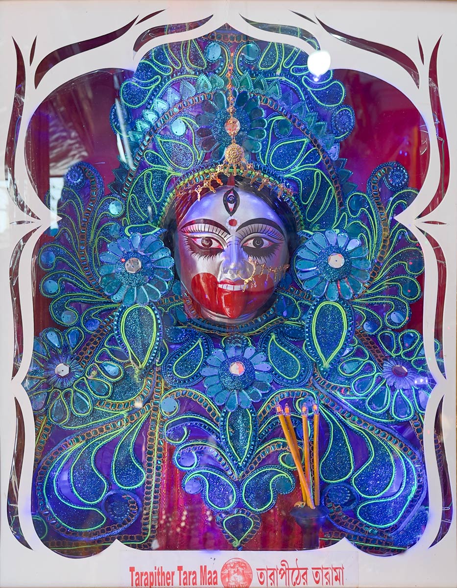 Peinture encadrée de la déesse Tara à vendre, temple Ma Tara, Tarapeeth