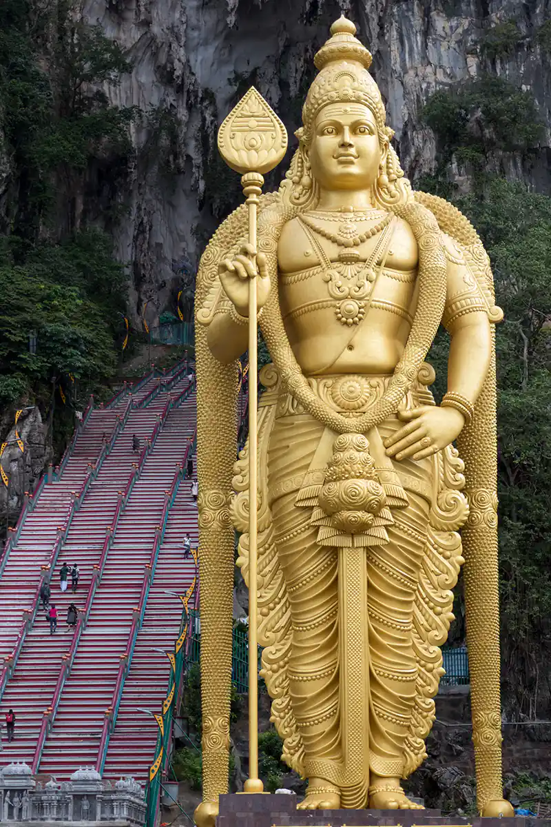 Murugaren estatua, Batu haitzuloak, Kuala Lumpurren, Malaysia