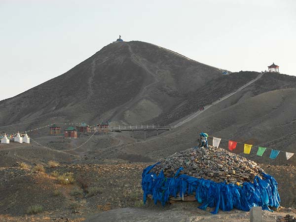 Shamanic sacred mountain of Han Bogd Hairham