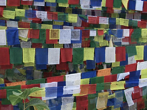 Banderas de oración Namobuddha