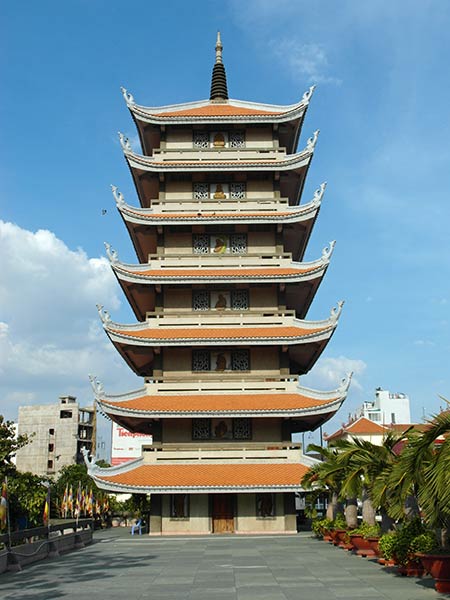 Vinh Ngheim Tempel, Saigon, Vietnam