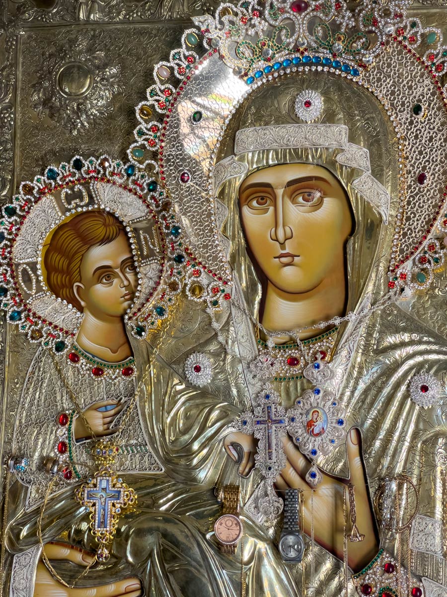 Agia Triada kloster, ikon av Maria och Jesus