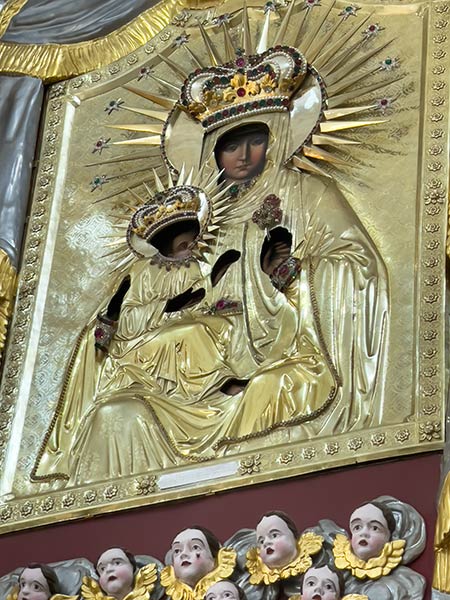 Mirakulös ikon, Aglona-katedralen, Lettland