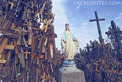 hill of crosses mary statue 500