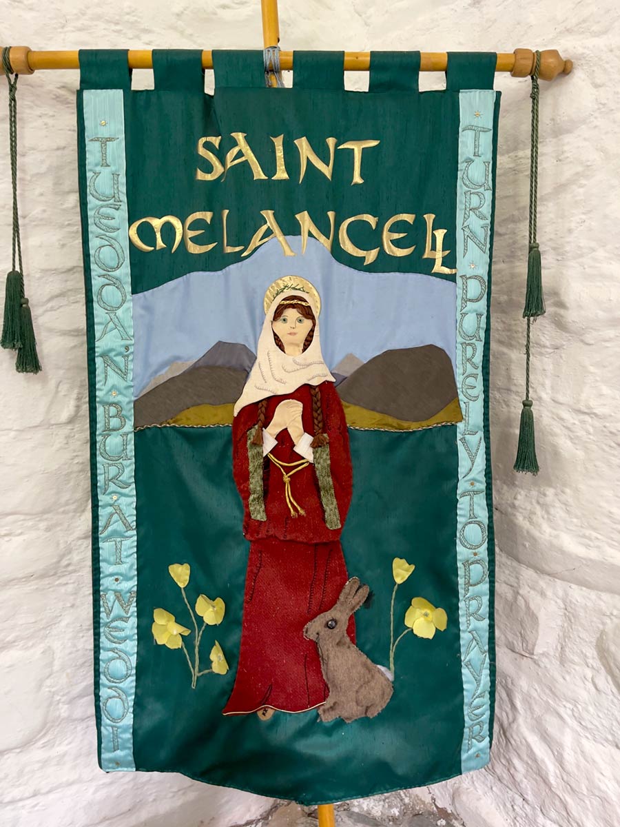 Tapestry with St Melangell, St Melangell’s Church