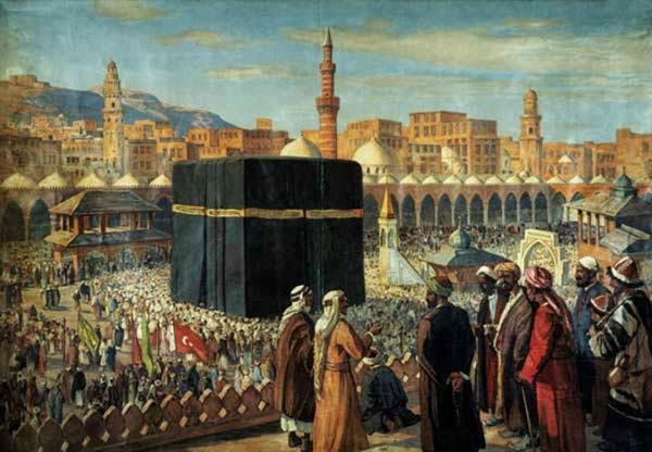 peinture de la Mecque